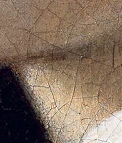 真珠の耳飾りの少女 真珠の拡大