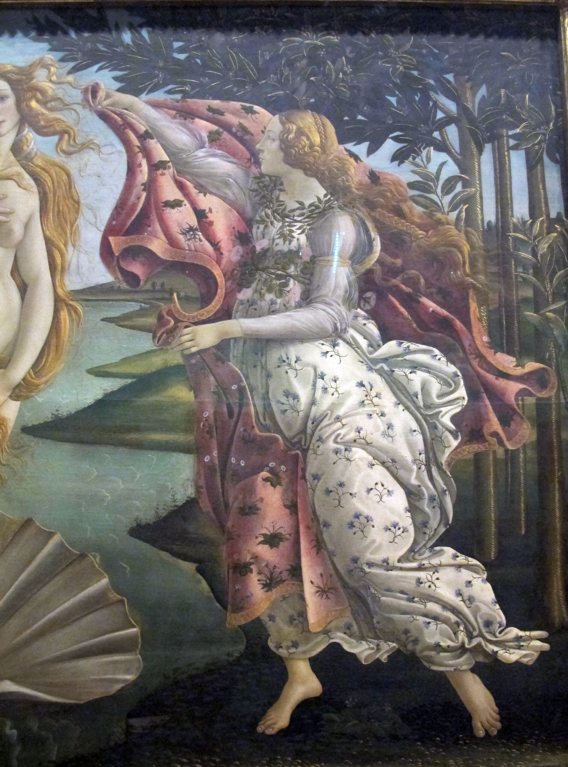 図版: 女神ホーラのマント。「右肺」の形に似ているとされる（ディテール） - 出典: Wikimedia Commons (Public Domain)