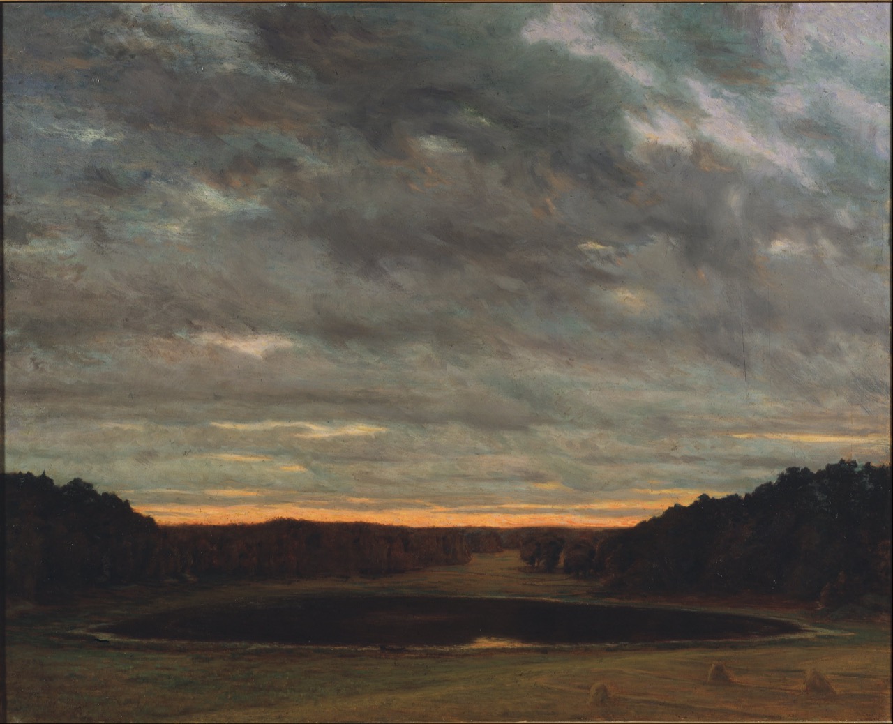 エードヴァッド・バリ《夏の風景》 1873年。スウェーデン絵画展の目玉の一つ